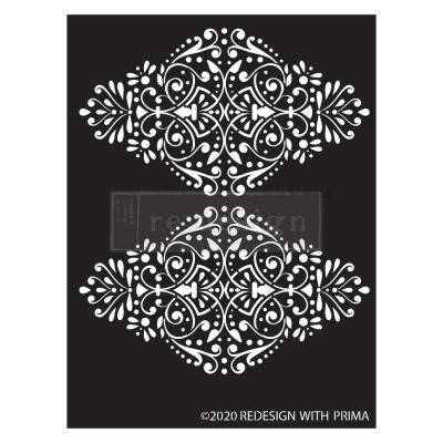 Prima Marketing Re-Design Stencil - Dotted Flourish